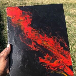 “Molten Lava” 11x14 pour painting perfect for any living space